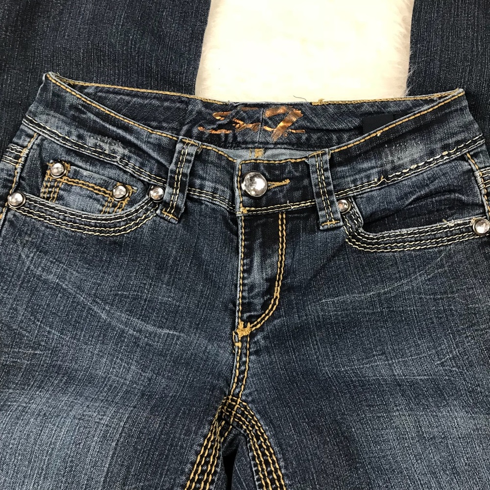 Seven7 Jeans Baby Boot Sz 26 - Picture 7 of 8